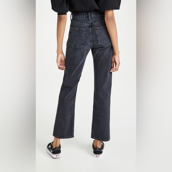 AGOLDE Lana Mid Rise Straight Jeans - Picture 2 of 7